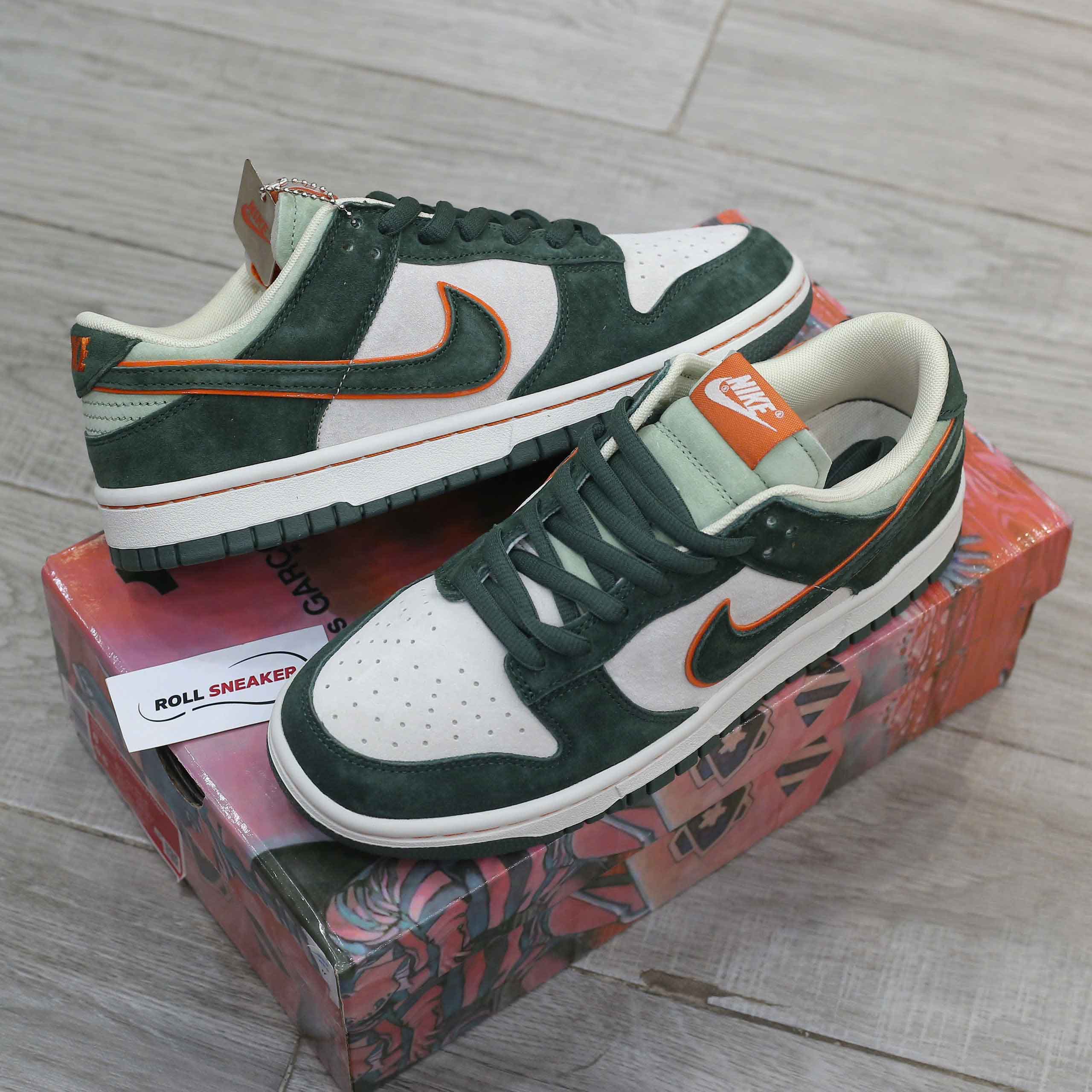 Giày Nike SB Dunk Low x Otomo Katsuhiro “Steamboy OST” Green Orange Like Auth
