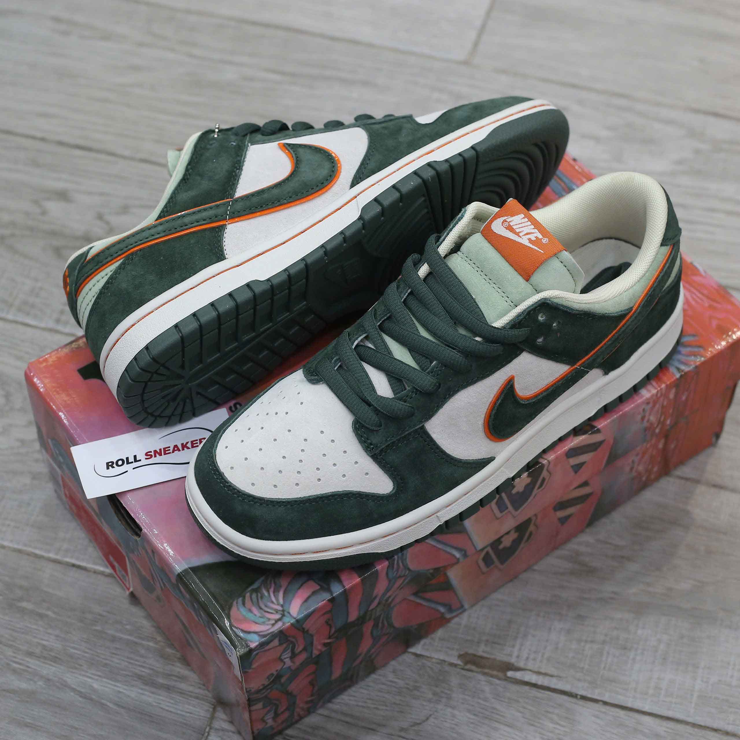 Giày Nike SB Dunk Low x Otomo Katsuhiro “Steamboy OST” Green Orange Like Auth