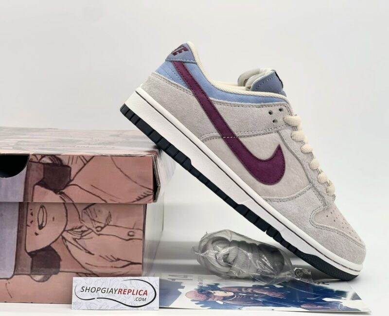 Giày Nike SB Dunk Low x Otomo Katsuhiro “Steamboy OST” Grey Purple Like Auth