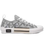 Giày Dior B23 Low Gray họa tiết vải CD Diamond canvas Like Auth