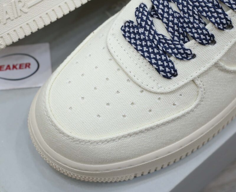Giày Nike Air Force 1 Low Canvas Stussy Navy