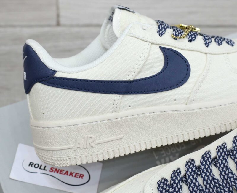 Giày Nike Air Force 1 Low Canvas Stussy Navy