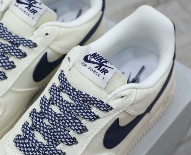 Giày Nike Air Force 1 Low Canvas Stussy Navy
