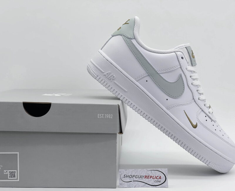 Giày Nike Air Force 1 Low White Grey Gold Like Auth
