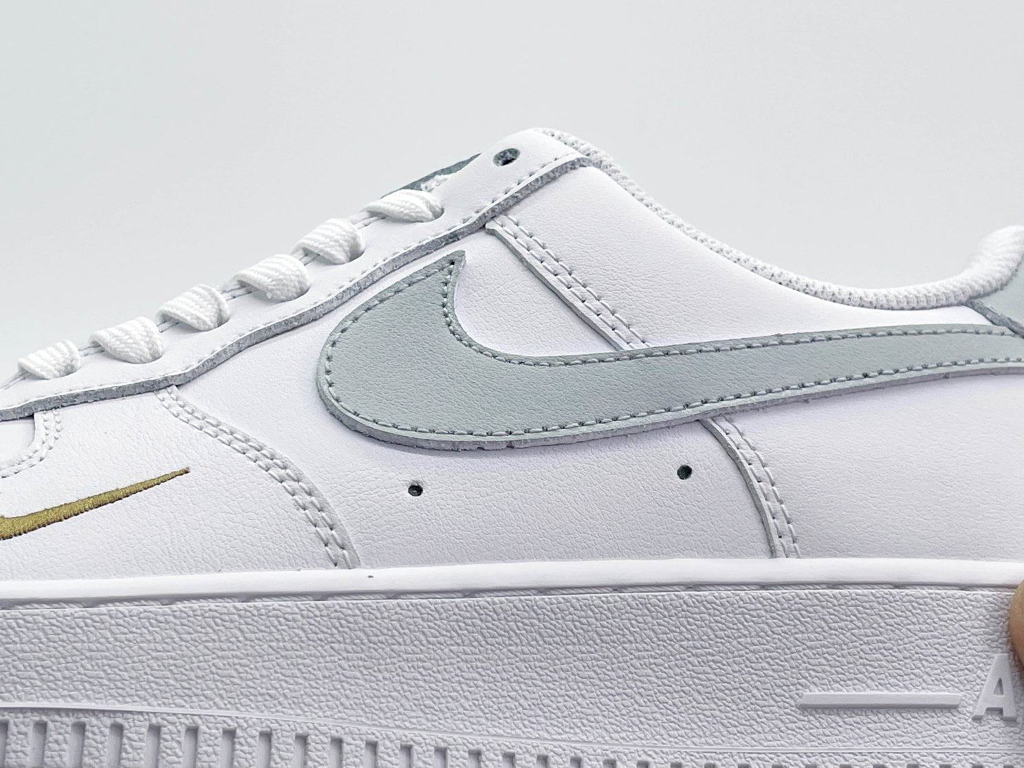 giày nike af1 low white grey gold rep 1:1