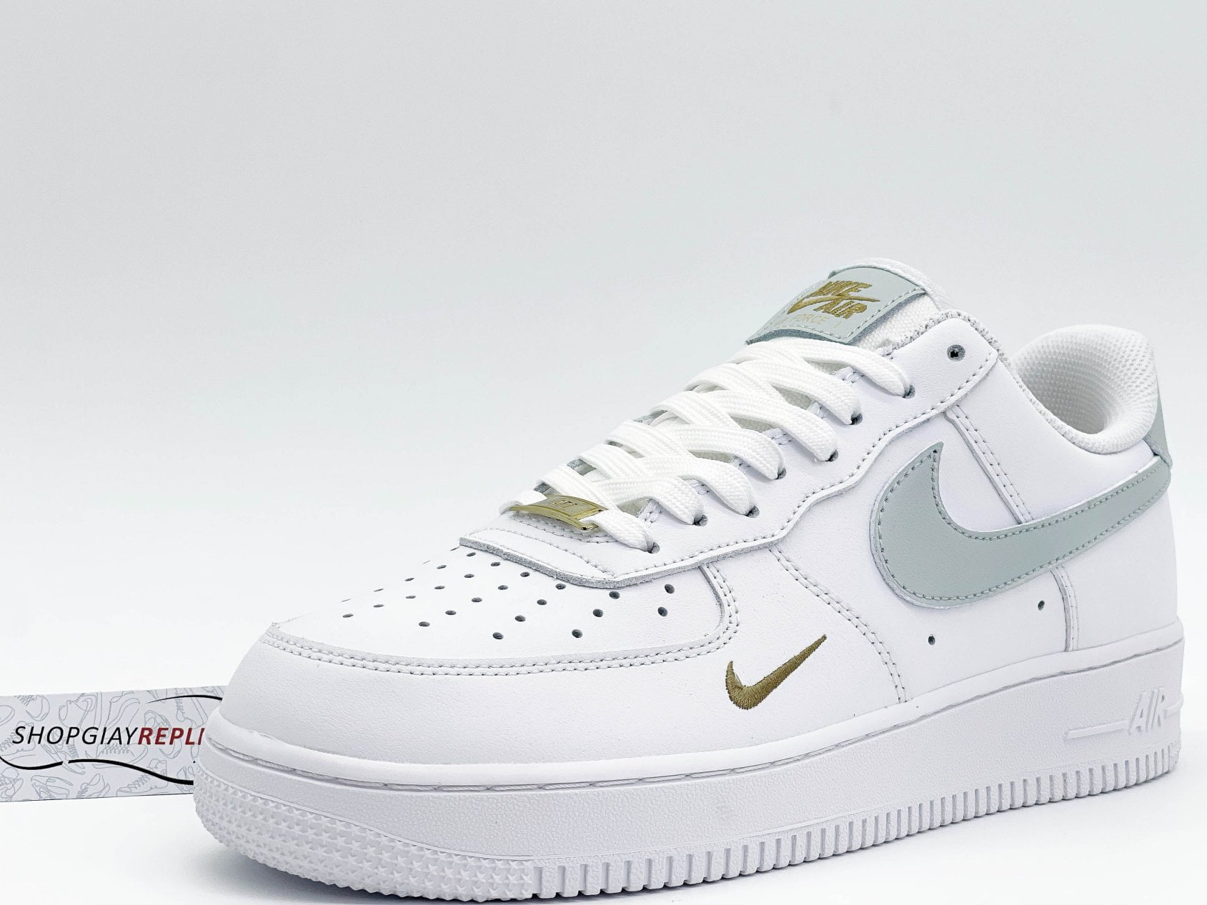 Giày Nike Af1 Grey Swoosh rep 1:1