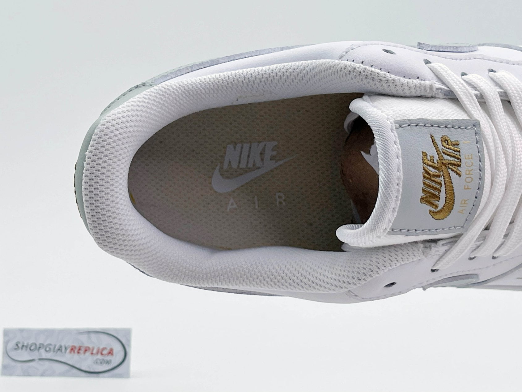 Air Force 1 Low White Grey Gold Like Auth