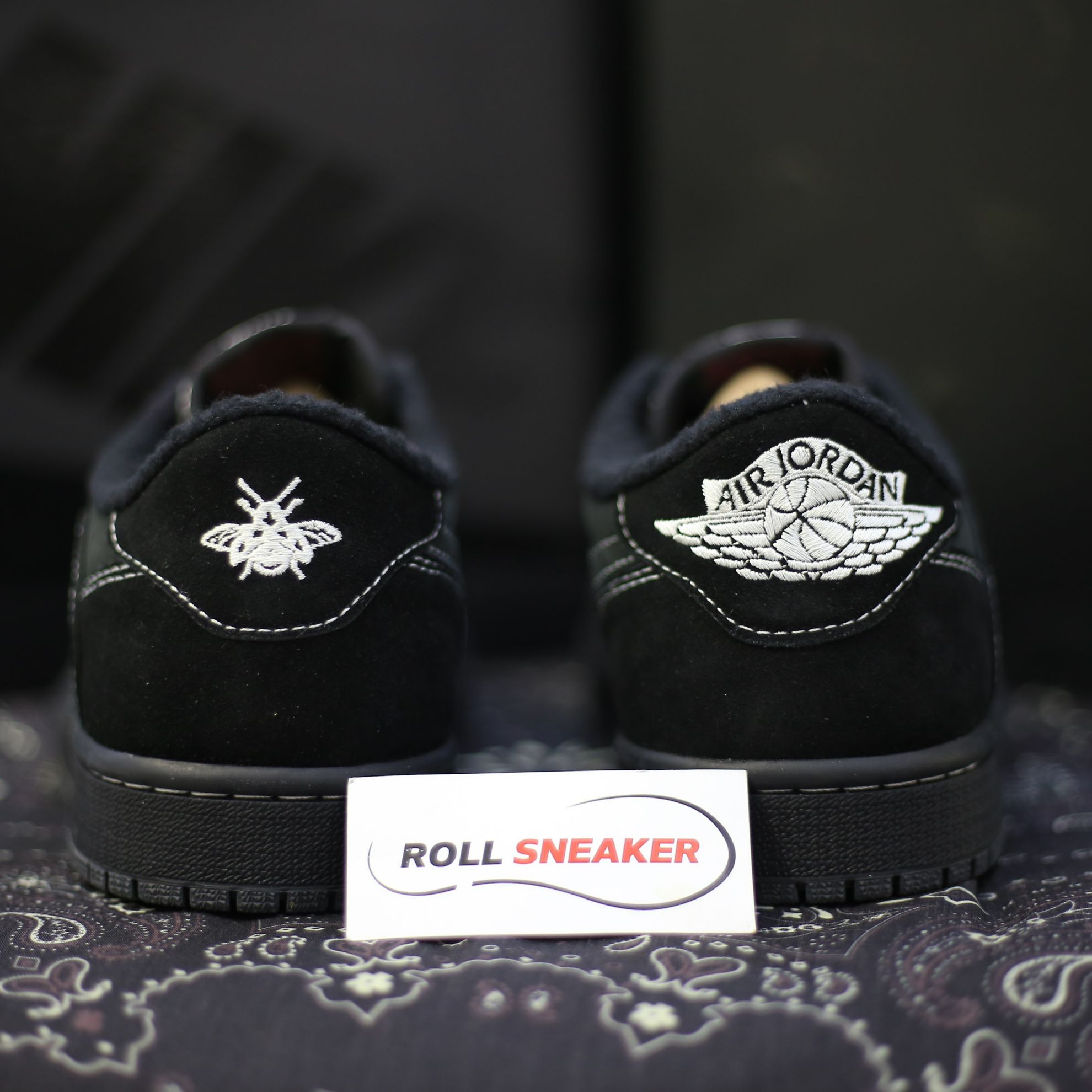 giày air jordan 1 travis scott đen phantom