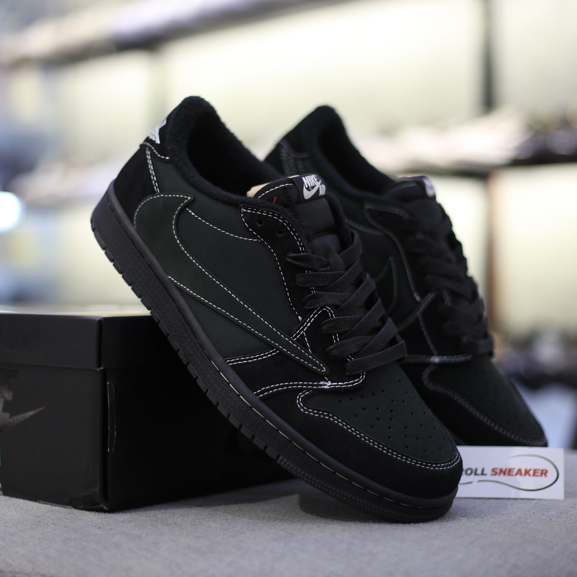 giày air jordan 1 travis scott đen phantom