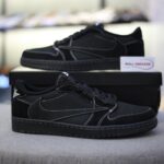 Giày Nike Air Jordan 1 Low OG SP Travis Scott Đen ‘Black Phantom’ like auth
