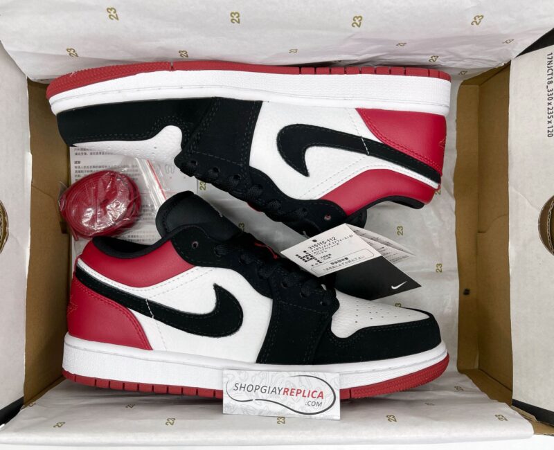 Giày Nike Air Jordan 1 Low Black Toe