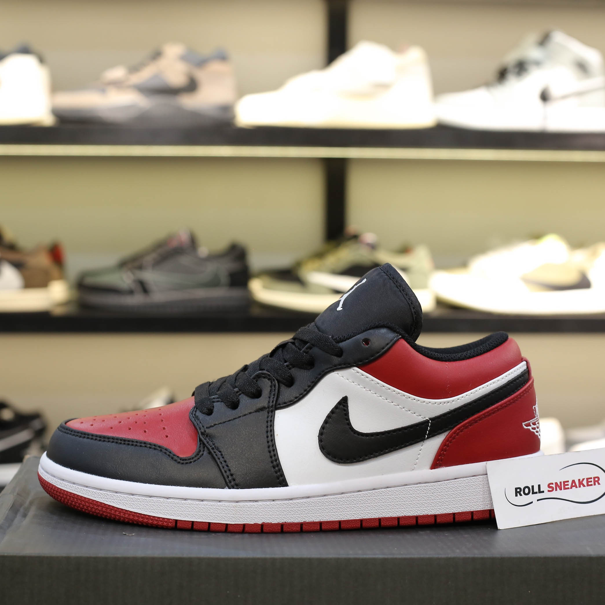 Giày Nike Air Jordan 1 Low ‘Bred Toe’ rep 11