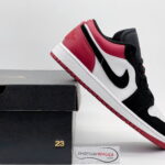 Giày Nike Air Jordan 1 Low Black Toe Rep 1:1