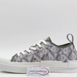 Giày Dior B23 cổ thấp Xám họa tiết CD Diamond Like Auth