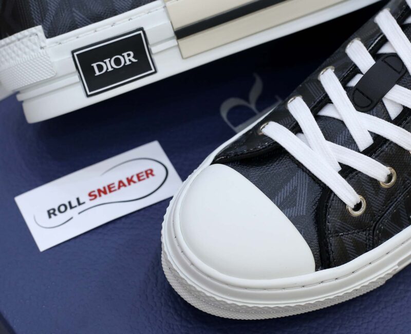 Giày Dior B23 Low Top Black CD Diamond Like Auth