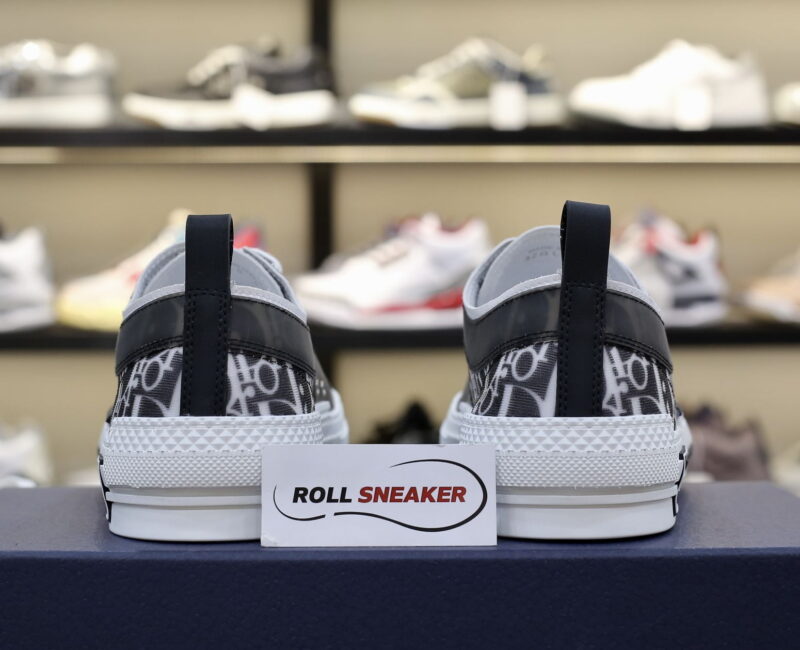 Dior B23 Low Top Black họa tiết White Dior Oblique Canvas