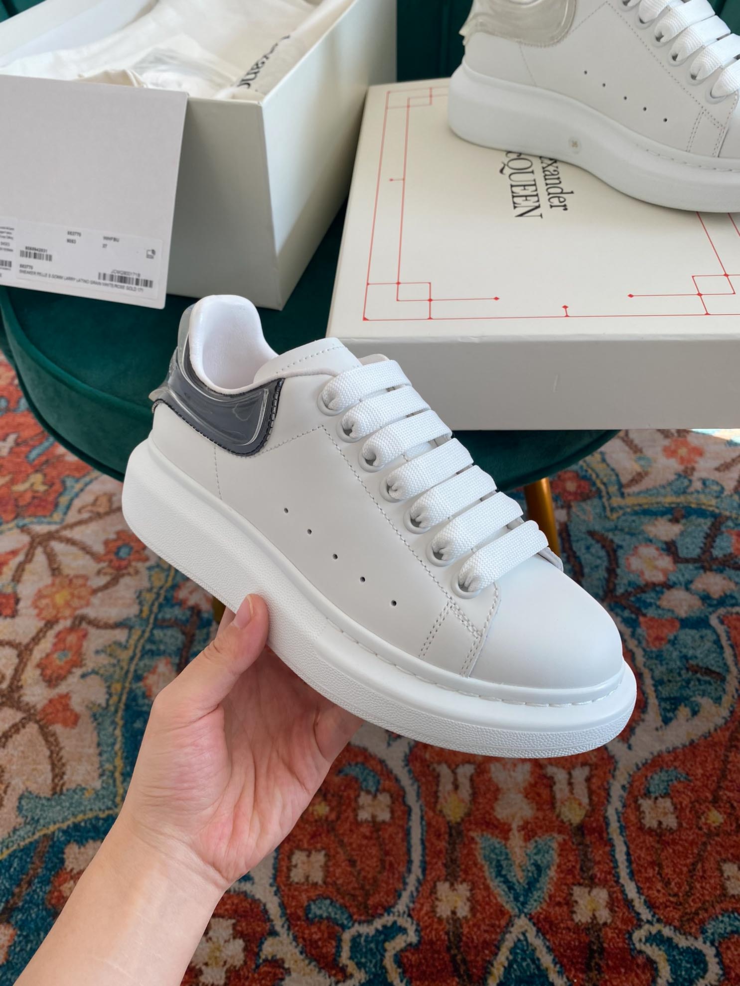 Giày Alexander Mcqueen Gót Tím Trong