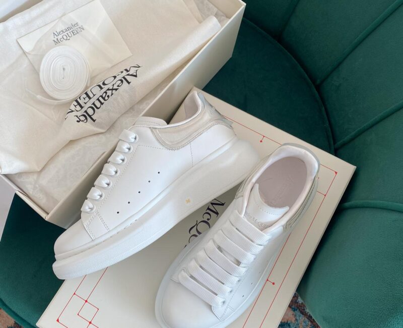 Giày Alexander Mcqueen Gót Trắng Trong