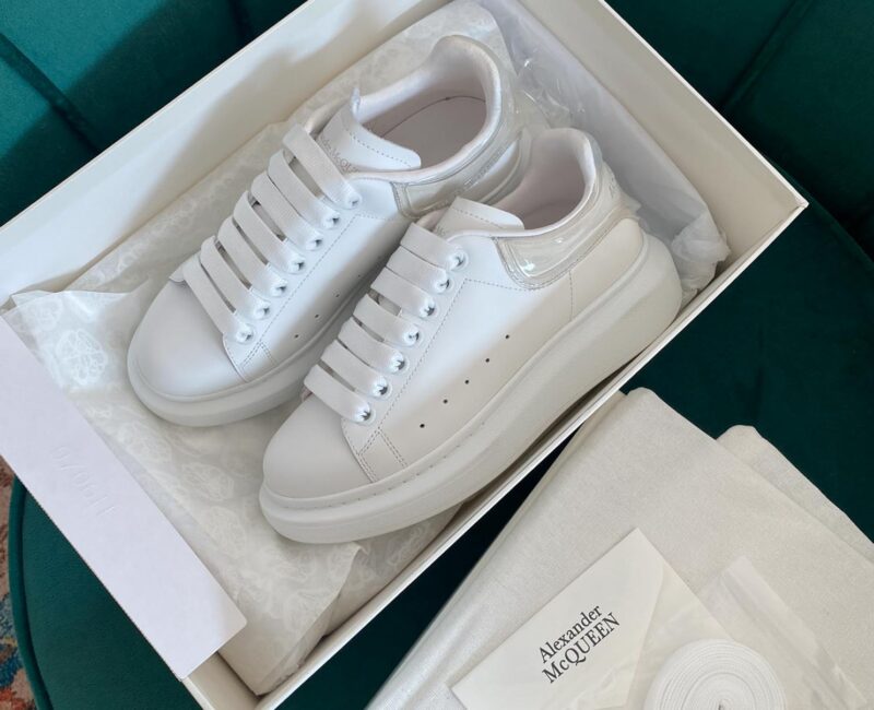 Giày Alexander Mcqueen Gót Trắng Trong