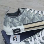 Giày Dior B23 Low Gray CD Diamond Canvas Best Quality
