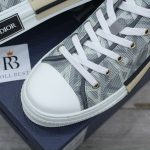 Giày Dior B23 Low Gray CD Diamond Canvas Best Quality