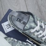 Giày Dior B23 Low Gray CD Diamond Canvas Best Quality