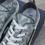 Giày Dior B23 Low Gray CD Diamond Canvas Best Quality