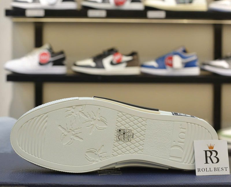 Giày Dior B23 Low Gray CD Diamond Canvas Best Quality