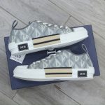 Giày Dior B23 Low Gray CD Diamond Canvas Best Quality