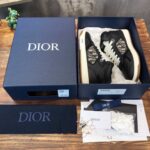Giày Dior B27 High Black họa tiết vải Dior Oblique Jacquard Like Auth