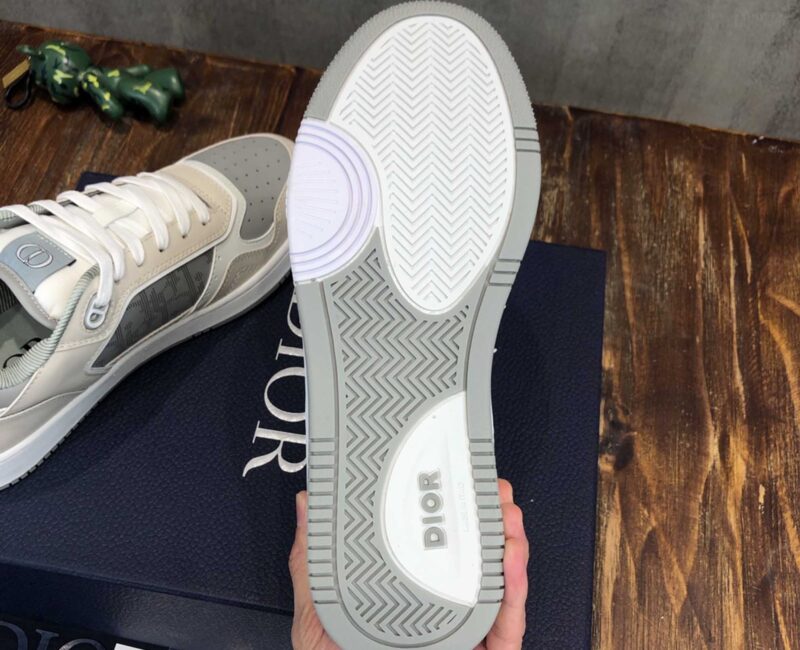 Giày Dior B27 Low Grey Beige họa tiết Dior Oblique Galaxy Like Auth