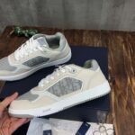 Giày Dior B27 Low Grey Beige họa tiết Dior Oblique Galaxy Like Auth