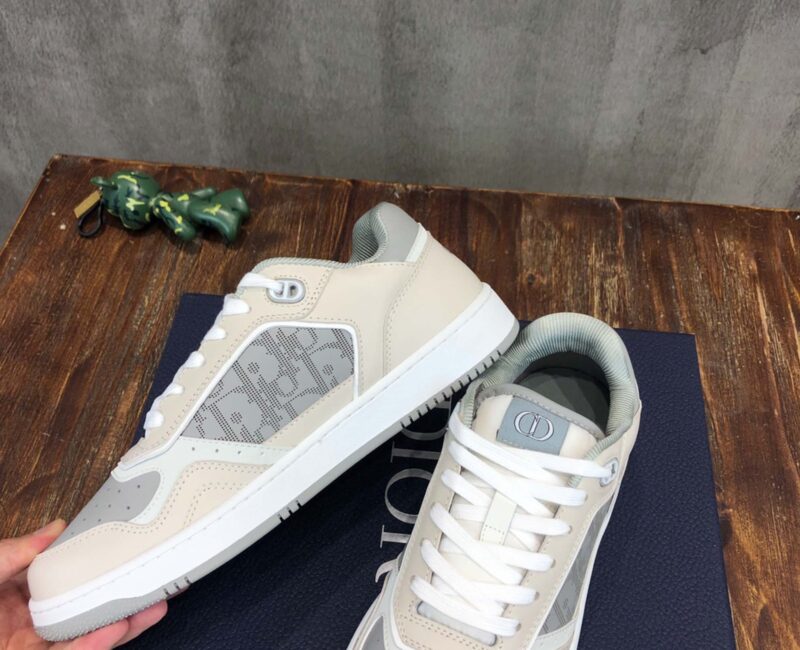 Giày Dior B27 Low Grey Beige họa tiết Dior Oblique Galaxy Like Auth