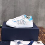 Giày Dior B27 Low White Light Blue họa tiết Dior Oblique Galaxy Like Auth