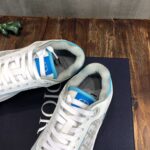 Giày Dior B27 Low White Light Blue họa tiết Dior Oblique Galaxy Like Auth
