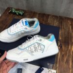 Giày Dior B27 Low White Light Blue họa tiết Dior Oblique Galaxy Like Auth