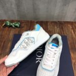 Giày Dior B27 Low White Light Blue họa tiết Dior Oblique Galaxy Like Auth