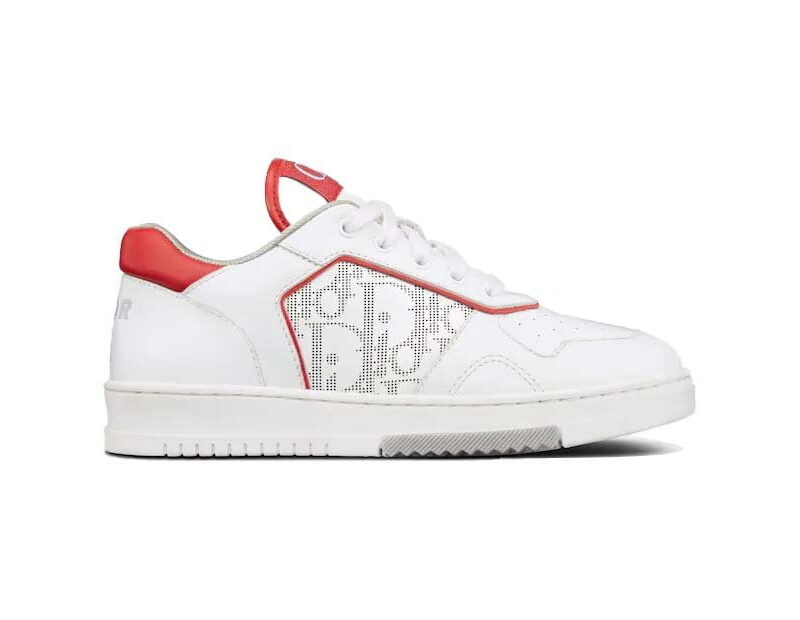 Giày Dior B27 Low White Red họa tiết Dior Oblique Galaxy Like Auth