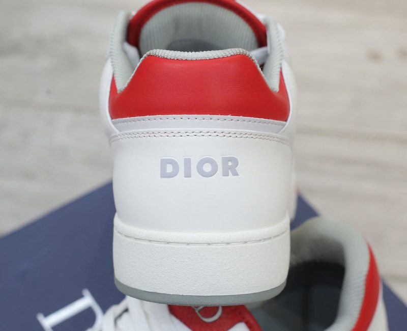 Giày Dior B27 Low White Red họa tiết Dior Oblique Galaxy Like Auth