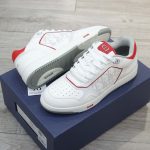 Giày Dior B27 Low White Red họa tiết Dior Oblique Galaxy Like Auth