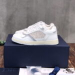 Giày Dior B27 White họa tiết vải Off-White Dior Oblique Jacquard Like Auth