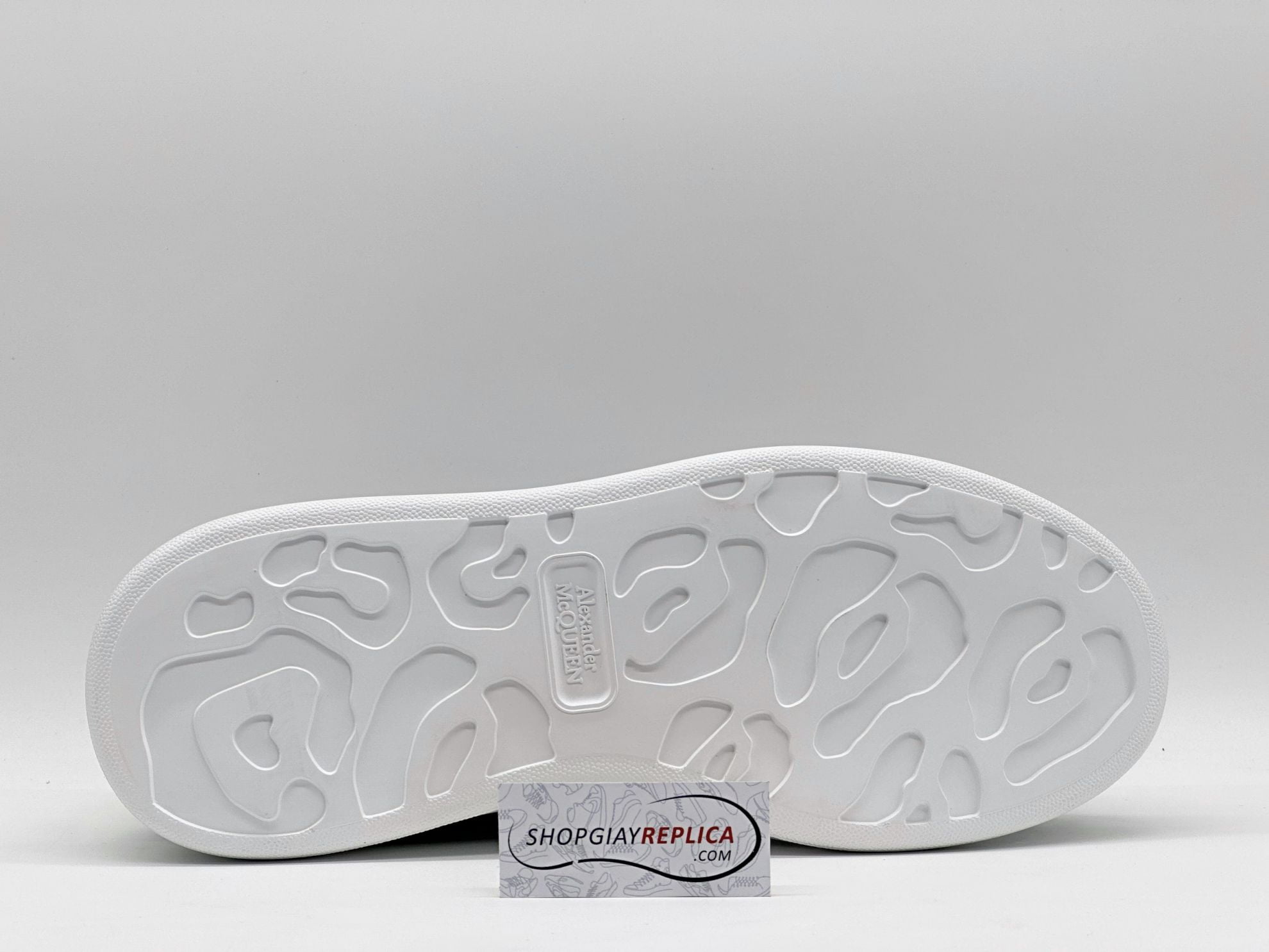 Giày Alexander McQueen Đen gót Trắng Like Auth