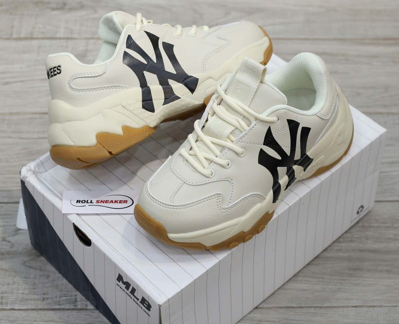 Giày MLB Bigball Chunky A New York Yankees L.Beige