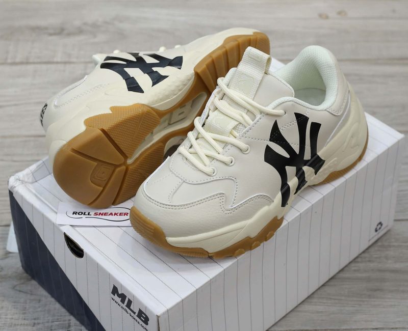 Giày MLB Bigball Chunky A New York Yankees L.Beige