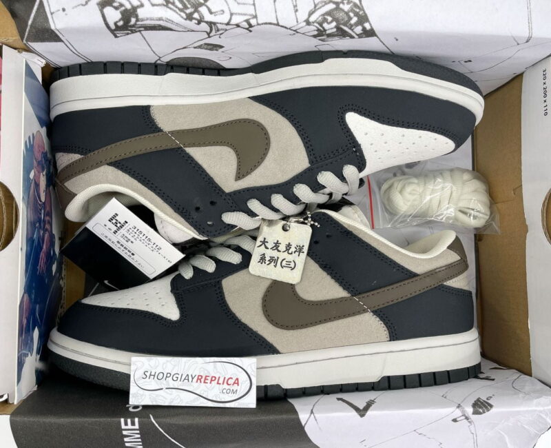 Giày Nike SB Dunk Low x Otomo Katsuhiro “Steamboy OST” Dark Grey Brown Like Auth