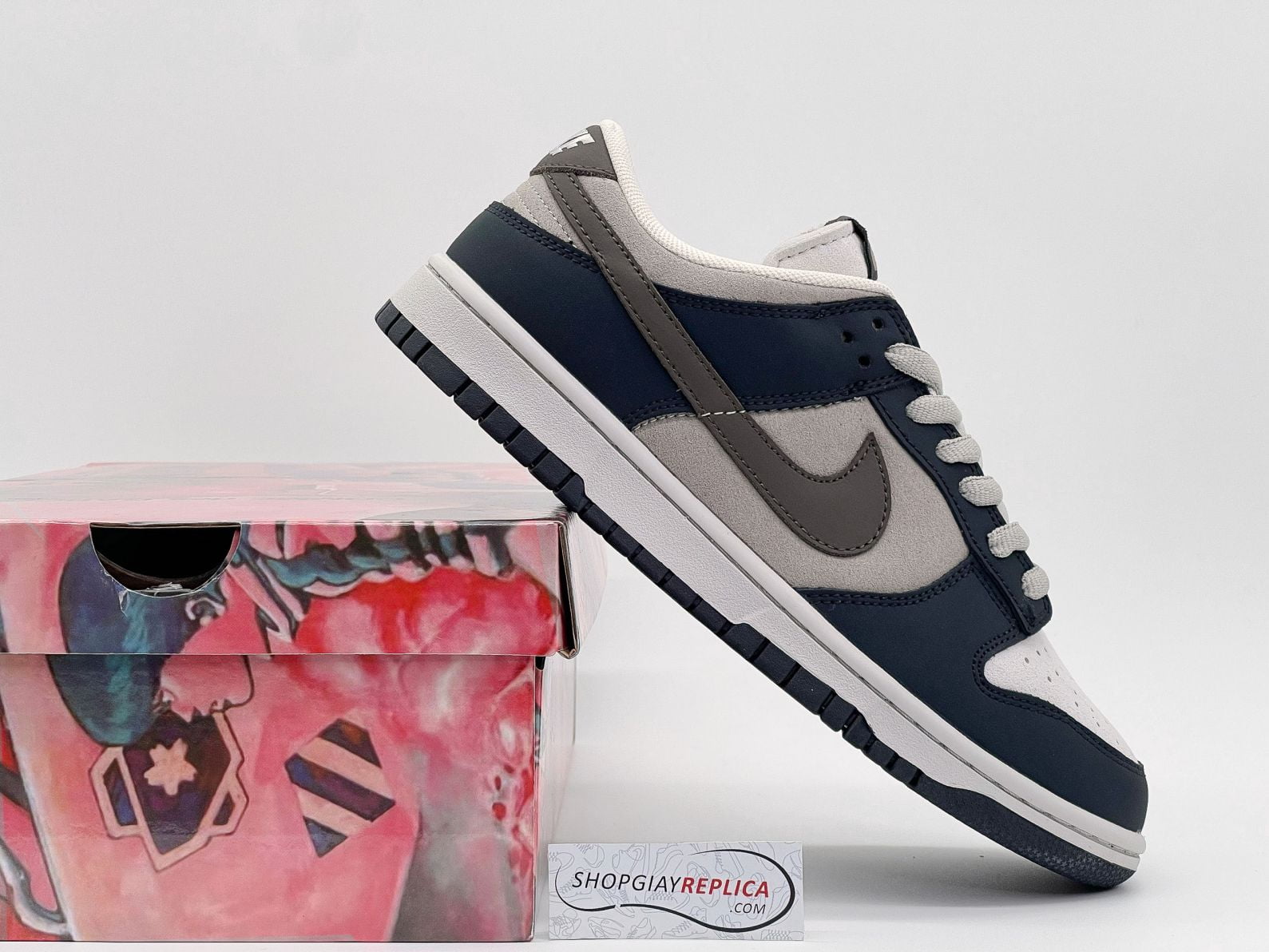 Giày Nike SB Dunk Low x Otomo Katsuhiro “Steamboy OST” Dark Grey Brown Like Auth