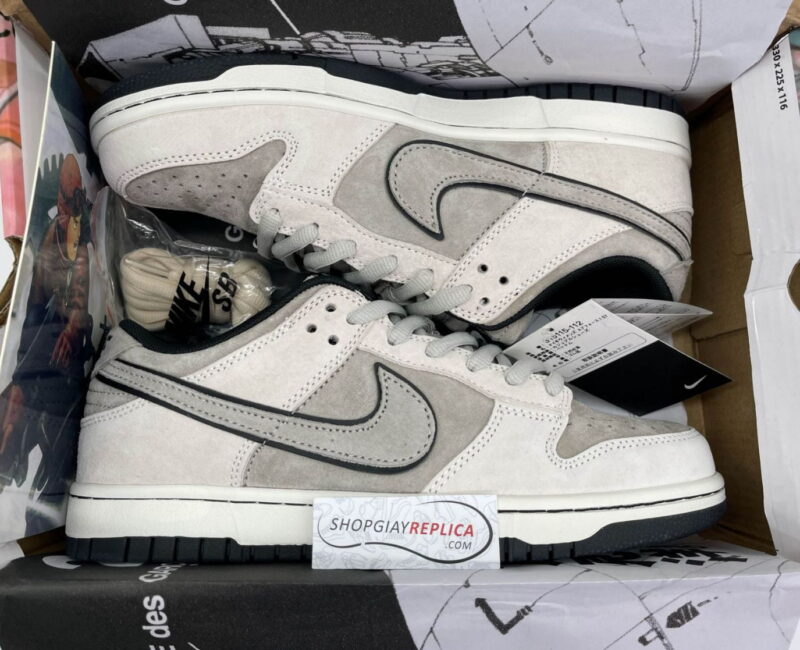 Giày Nike SB Dunk Low x Otomo Katsuhiro “Steamboy OST” White Black Like Auth