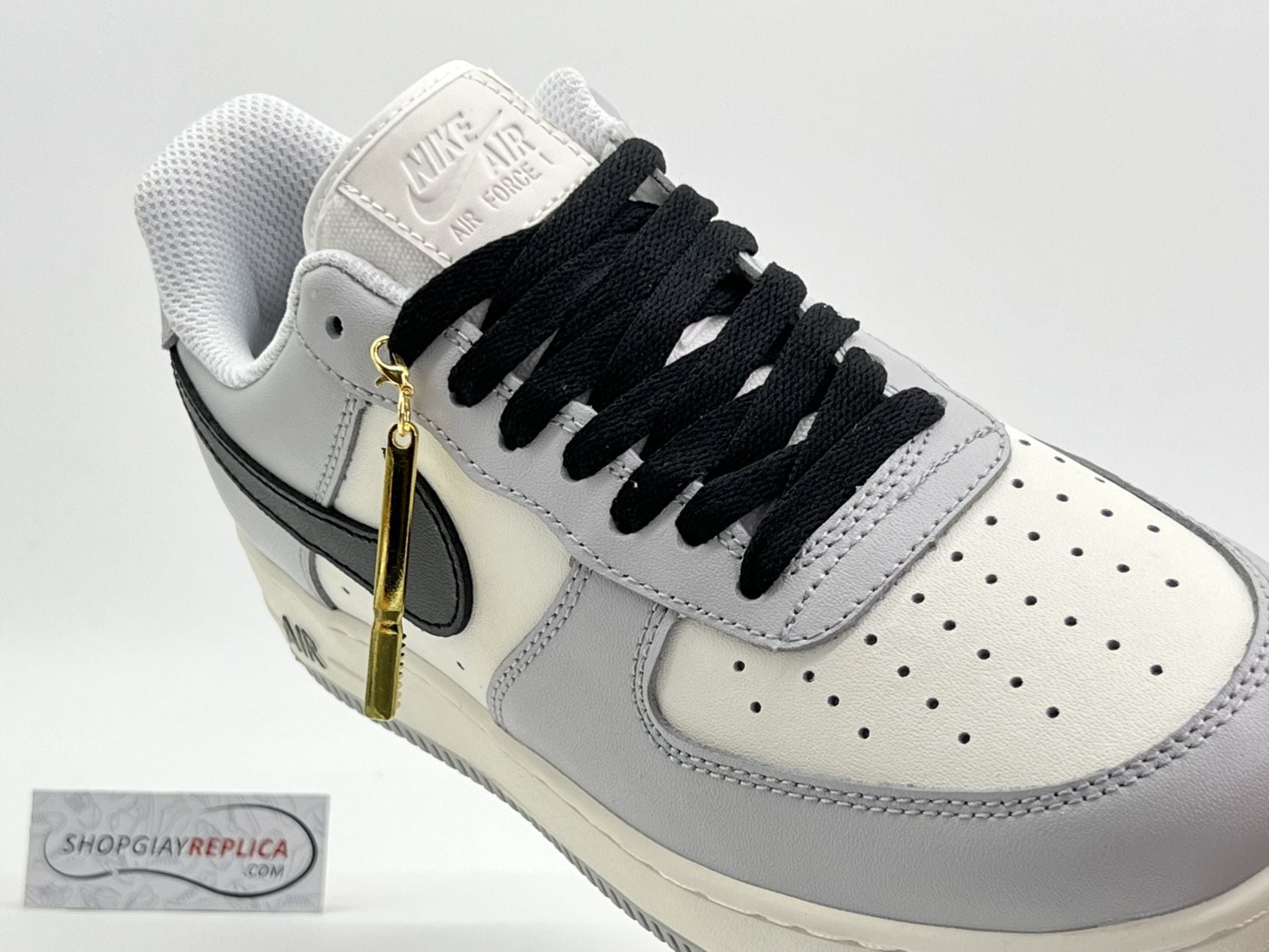 Giày Nike Air Force 1 Low By You Custom Smoke Grey Like Auth