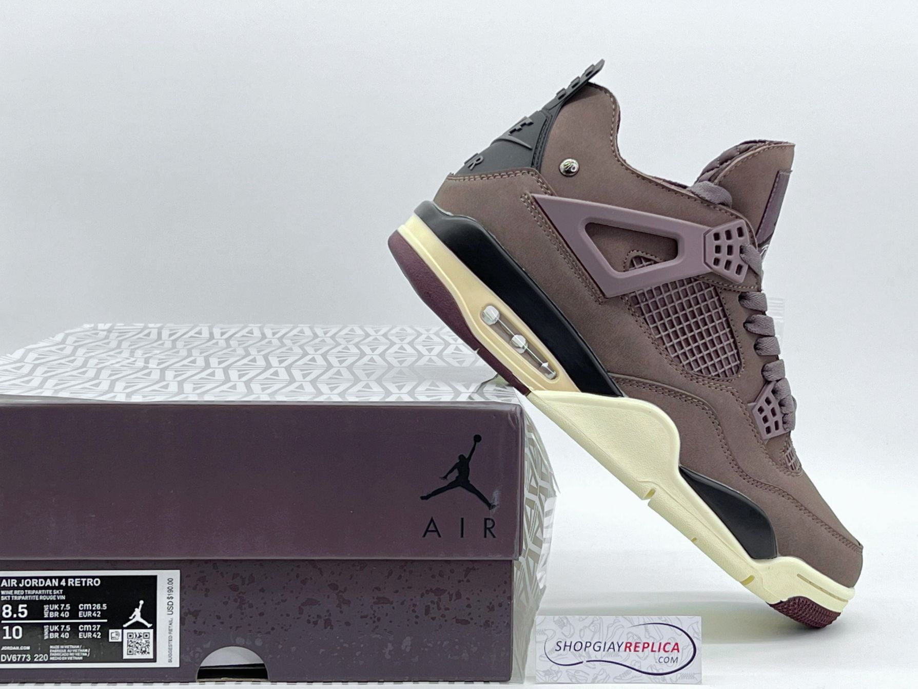 Giày Nike Air Jordan 4 A Ma Maniére Nâu