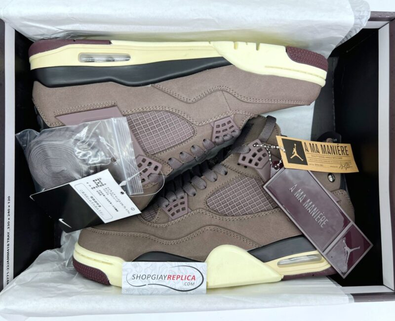 Giày Nike Air Jordan 4 A Ma Maniére ‘Violet Ore’ Nâu like auth